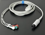 Ivy 7800 Ecg Ekg Cable 6 4 Leads Snap Aha - Same Day Shipping. Fixed Price $145.95.