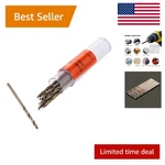 Precision Micro Twist Drill Bits 1.5MM 10PCS High-speed Steel Set In Vial. Fixed Price $8.99.