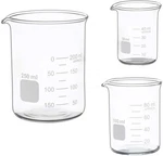 Glass Measuring Low Form Beaker Set 50ML+100ML+250ML, Transparent. Fixed Price $16.29.
