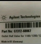 Agilent Hplc 1100/1200/1260 G1312-60067 Outlet Valve. Fixed Price $265.00.