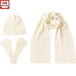 100% Cashmere Scarf Hat Gloves Set Winter Cable Knit Gift Boxed Accessory New. Fixed Price $185.58.