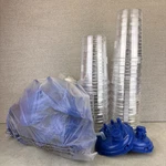 Lot Of 18 Medline Rigid Suction Canisters 1200 Cc W/ Sealing Lids & Patient Port. Fixed Price $124.99.