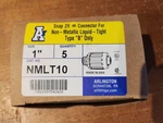 New Box 5 Arlington NMLT10 1" Straight Non-metalic Liquid Tight Connectors. Fixed Price $15.50.