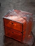 Plas-labs 862-CGA/NS Desiccator 18"X18"X18" Cubicle 5 Shelf Position Amber. Fixed Price $899.95.