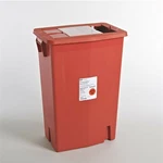 *5-PACK* Covidien Sharpsafety Container Sliding Red 18 Gallon 8938. Fixed Price $199.99.