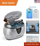 Efficient Ultrasonic Jewelry Cleaner - Digital Timer, 8.2X5.8X5.4 Inch Design. Fixed Price $54.99.