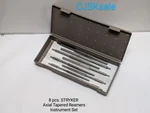8 Pcs. Stryker 1101-0405 1101-1112 Axial Tapered Reamer Set (used).. Fixed Price $425.00.
