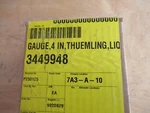 Thuemling " Pressure Gauge, - 600 Psi, Piere P/n 3449948. Fixed Price $99.99.