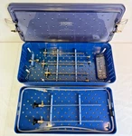21 Piece Karl Storz 27005BA/CA Cysto Tray W 39312C Sterilization Case Urology. Fixed Price $3650.00.