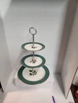 Century Service Corp Alliance Oh Semi Vitreous Dinnerware Emerald 3 Tier Plates. Fixed Price $35.00.