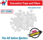 Dental Disposable Evacuation Traps #5508, 144/BOX, Saliva Ejectors Filters. Fixed Price $47.45.