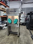Germfree Model LFGI-3USP Laminar Flow Isolator Glove Box Fume Hood Sensocon A4. Fixed Price $810.00.