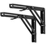 12" Heavy Duty Folding Shelf Bracket - Ideal For Workbench, 330LB Load. Fixed Price $37.99.