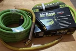 Flexzilla Legacy 3/8 25 Ft Air Hose & Merlin With Whip Lot. Fixed Price $30.00.