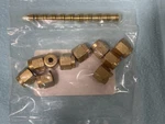 Agilent Brass Nut & Ferrule 10/PK 1/8 In 5181-7479 NEW-30 Day Warranty. Fixed Price $29.00.