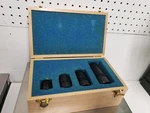 Edmund Optics Double Gauss Lens Set Wood Box 25MM 35MM 50MM 75MM Non-focusing. Fixed Price $400.00.