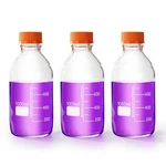 1000ML Round Media Storage Bottles With GL45 Screw Cap Borosilicate Glass Max.... Fixed Price $56.73.