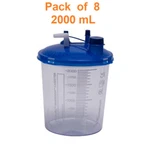 8 Pack Rigid Suction Canister Medi-vac Guardian 2000 Ml W/ Sealing Lid 65651-220. Fixed Price $59.99.