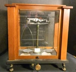 Antique Voland & Sons Wood Glass Self Leveling Apothecary Scale (1912) V.g.. Fixed Price $229.99.