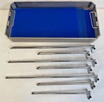 Set Of 7 Karl Storz 12060A/B/C/D/E/F/H Roberts-jesberg Esophagoscope W/ Tray. Fixed Price $1450.00.