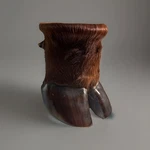 Vtg Farmhouse Vintage Cow Or Buffalo Hoof Pencil / Trinket Cup Holder. Fixed Price $78.00.