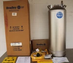 New Bradley S19-788GR Portable 15 Gallon Tank W/ Eyewash & Drench Hose. Fixed Price $765.00.
