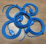 Lot Of 5 Blue Covidien Cables (unused). Fixed Price $15.30.