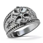 Sterling Silver Men's Lab Diamond Cross Signet Ring Northern Star Band. Fixed Price $232.31.