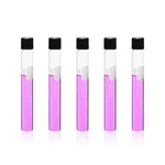 40PCS Of Glass Serological Test Tubes With Black Bakelite Screw Caps Silicon .... Fixed Price $50.22.