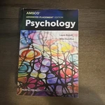 Amsco Advanced Placement Edition Psychology Study Guide Brandt Hamilton. Fixed Price $22.00.