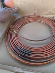 Nos Mueller .030 Wall 1/4" O.d. X 50' Copper Coil Refrigeration Grade P/n D4050. Fixed Price $33.72.