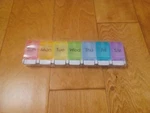 Medline Ez Push Button 7-DAY Pill Organizer, Multicolor, 1X/DAY, One. Fixed Price $5.00.