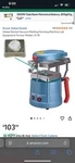 Vacuum Molding Forming Machine Lab Equipment Former Molder JT-18. Fixed Price $90.00.