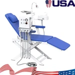 Dental Portable Folding Mobile Chair+led Light+air Turbine Unit 4 Hole GM-C006. Fixed Price $416.49.