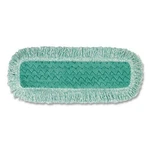Rubbermaid Commercial Dust Pad With Fringe, Microfiber, 18" Long, Green. Fixed Price $28.17.