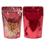 Clear/red Stand Up Pouch Bag 5 7/8" X 3 1/2" 9 1/8 Resealable 6 - 11 Oz 4 Mil. Fixed Price $15.50.