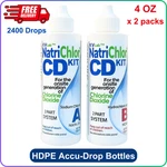The Original Natrichlor Cd Set W/ Accu-drop Bottles Hcl Extra Large Size 8 Fl Oz. Fixed Price $41.89.