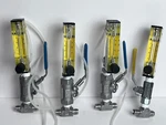 Cole Parmer Flowmeter Kit With Milwaukee Valve 8 Scfh 3.5 L/min - Lot Of 4. Fixed Price $165.00.