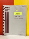Mks 195-110354-A-7/87 Type 247C Channel Readout Instruction Manual. Fixed Price $49.99.