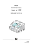 Santinelli Nidek Le 1000 Technical Service Manual. Fixed Price $150.00.