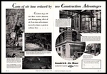 1930 B.f. Goodrich Air Hose Toledo Ohio Bank Building Job Photos 2-PAGE Print Ad. Fixed Price $24.04.