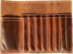 Leather Rollable Pencil Case Genuine Buffalo 8 Slot Holder. Fixed Price $34.29.