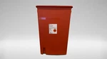 5-PACK Covidien Sharpsafety Container Sliding Red 18 Gallon 8938. Fixed Price $199.95.