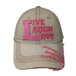 Live Laugh Love Slideback Hat Tan One Size Adjustable Kb Ethos 6 Panel. Fixed Price $18.05.
