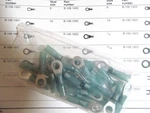 50 Raychem B-106-1402 Duraseal Crimp Ring Terminal #8 Stud Blue New Bag. Fixed Price $7.99.
