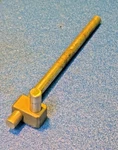 Fisher Scientific Flexaframe Rod 90 Angle Connector And 9". Fixed Price $18.25.