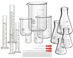 Frienda 50/100/250/500/1000ML Lab Glassware Include Graduated Cylinder, Glass.... Fixed Price $78.63.