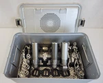 3 Pc. Stryker System 6 Orthopedic Drill Set W/ Collets And Chucks,. Fixed Price $1950.00.