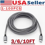 60W Usb-c To Cable Fast Charger Lot Pd Nylon Cord For Iphone 16 Samsung. Fixed Price $285.68.