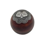 Partylite Black Orchid Wooden Ball Oil Diffuser With Flower. Fixed Price $24.00.